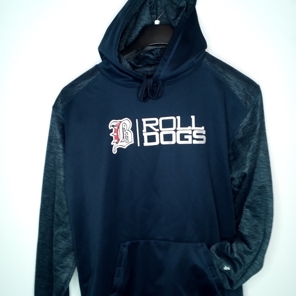 Badger Sport Roll Dogs Graphic Print 3 Pocket Hooded Sweatshirt Men's Medium - Picture 2 of 14